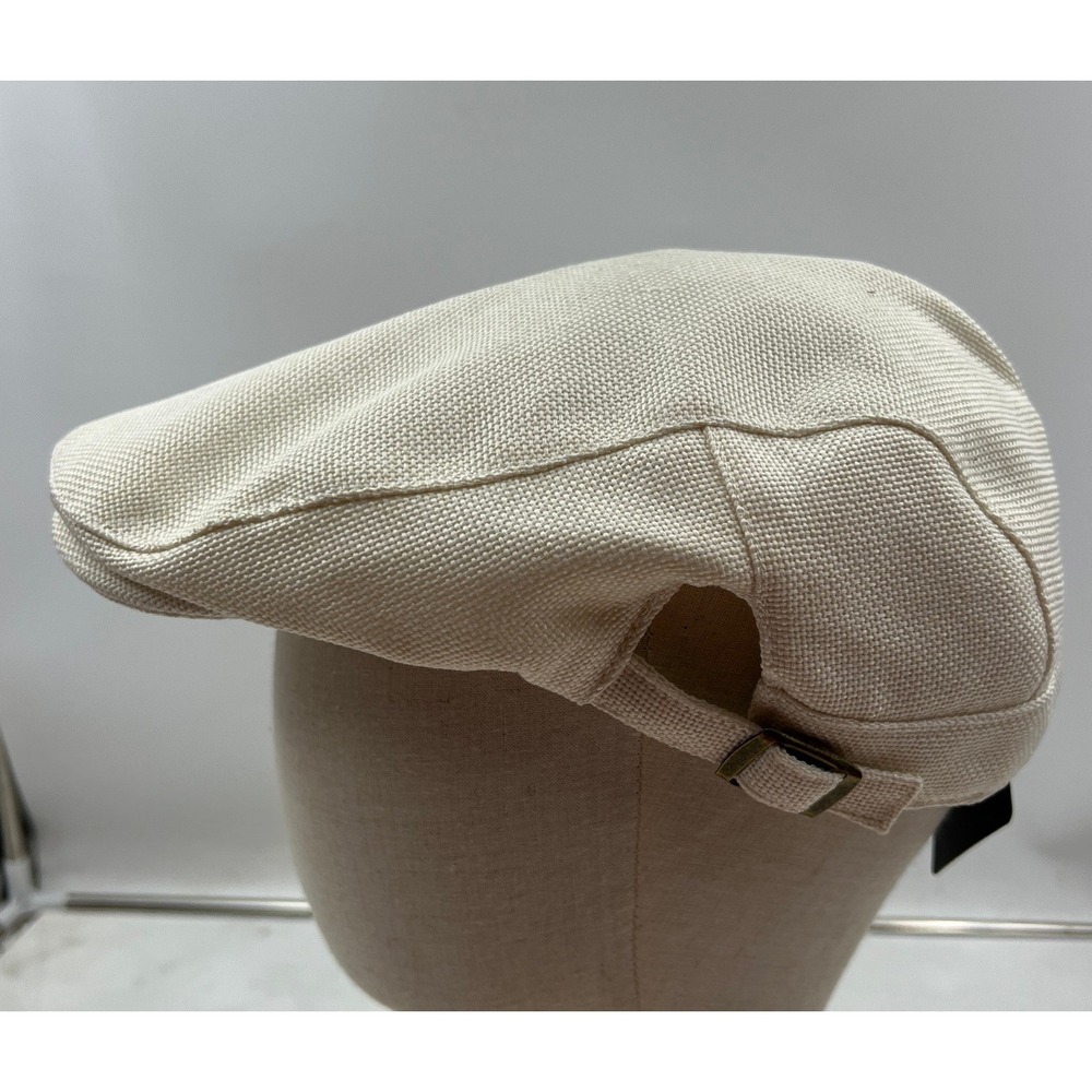 AWEAR2 Kenneth Cole Flat Cap Men's Size Large Beige Adjustable Driving Hat NWT